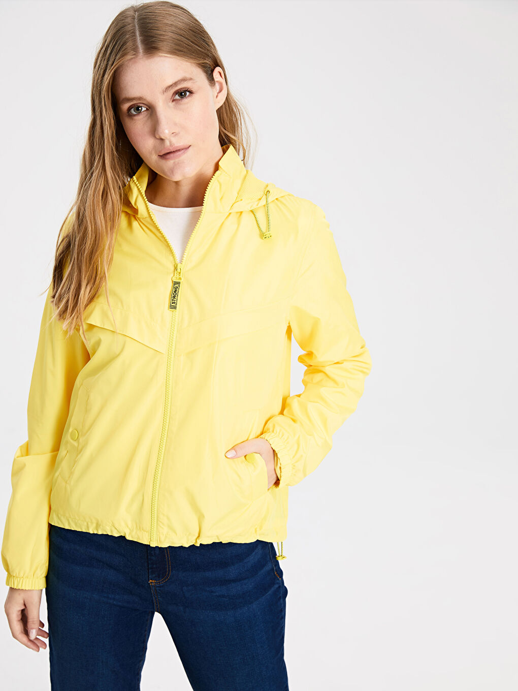 Woman YELLOW Raincoat-1
