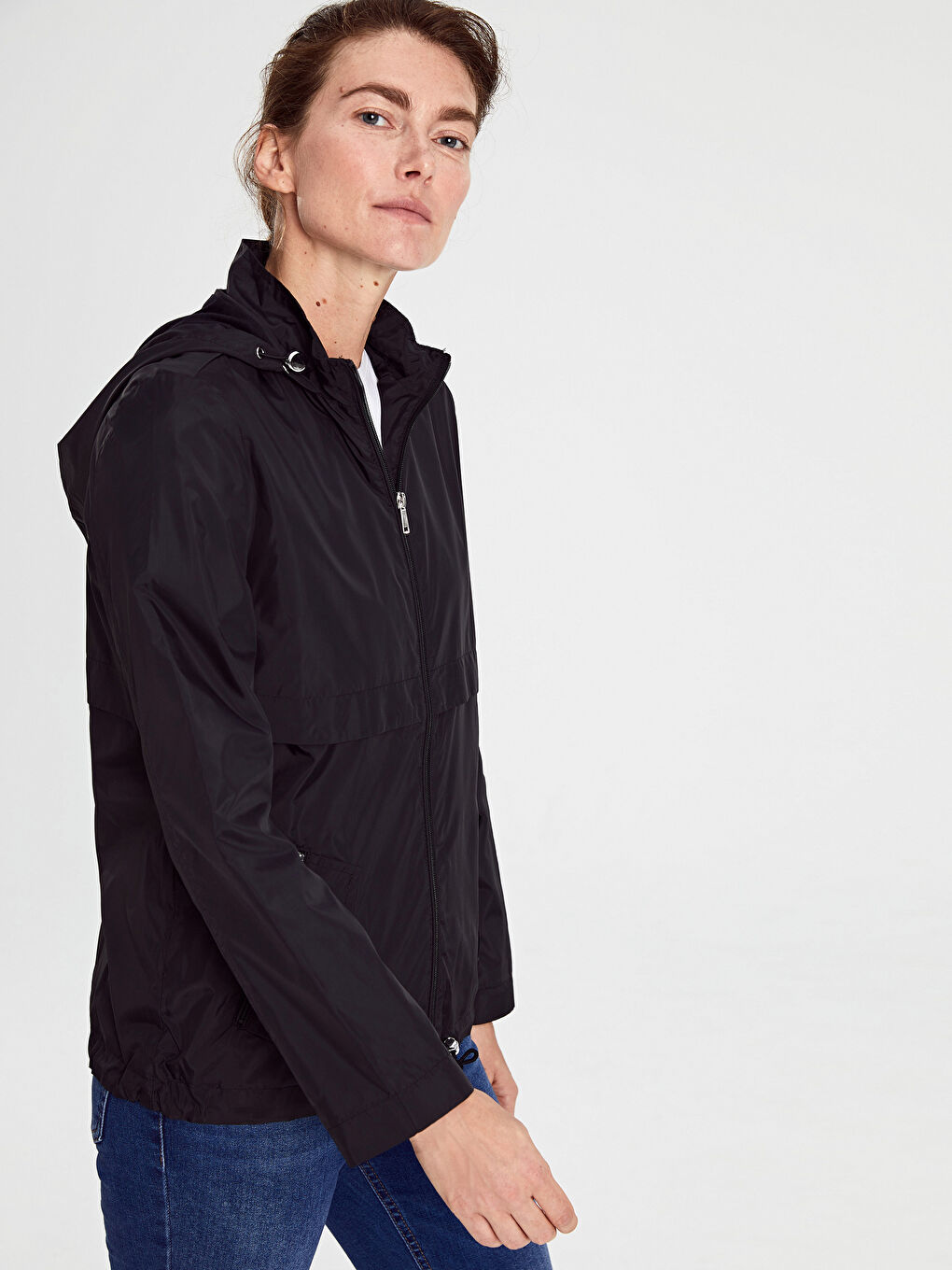 Woman BLACK Raincoat