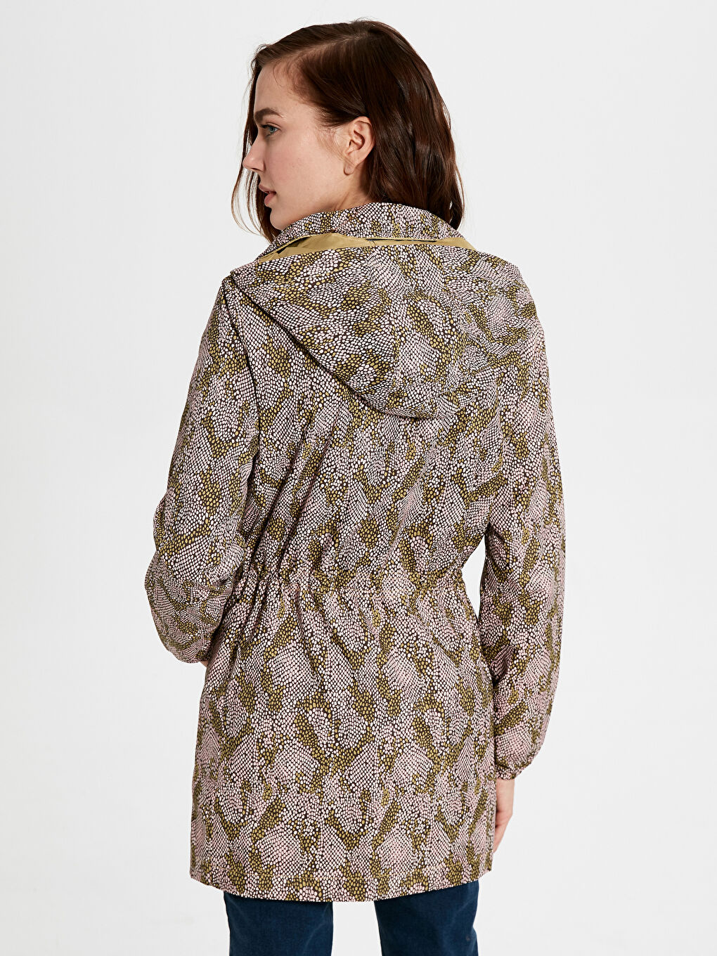 Woman GREEN Raincoat-2