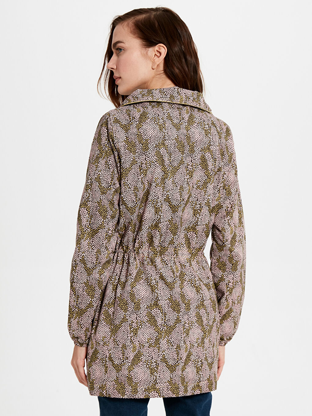 Woman GREEN Raincoat-3