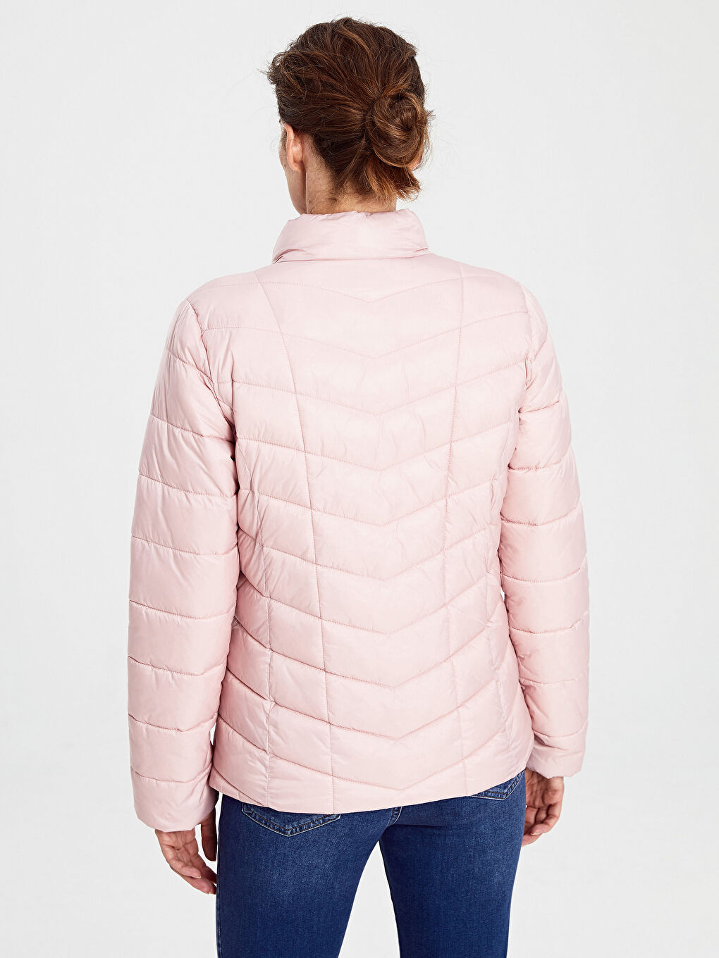 LCWAIKIKI Classic Frau ROSA Steppmantel -0S0324Z8-FPZ