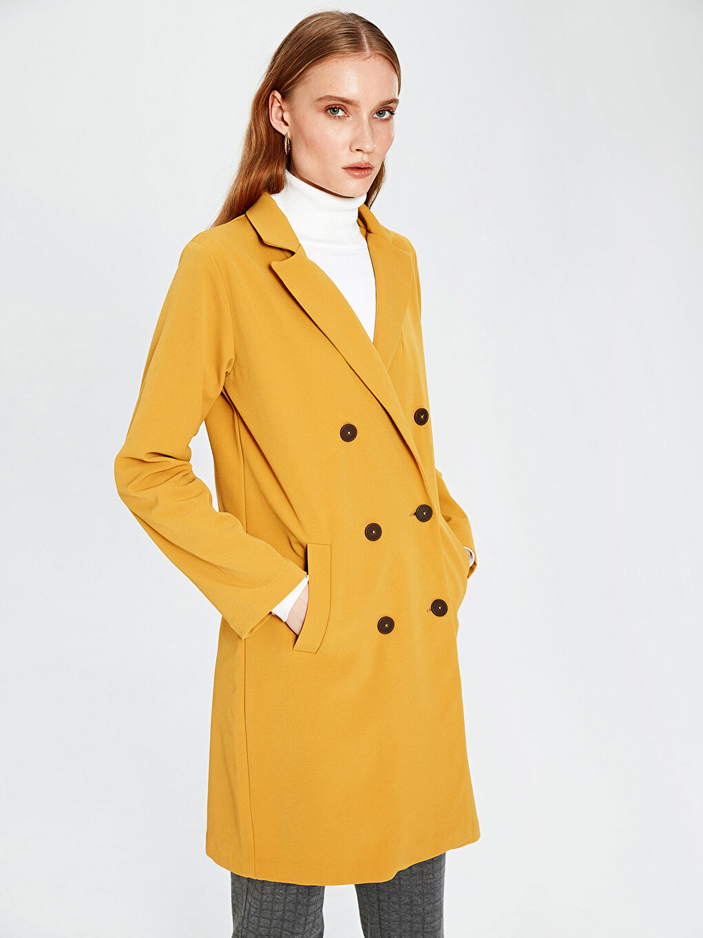 Frau GELB Trenchcoat