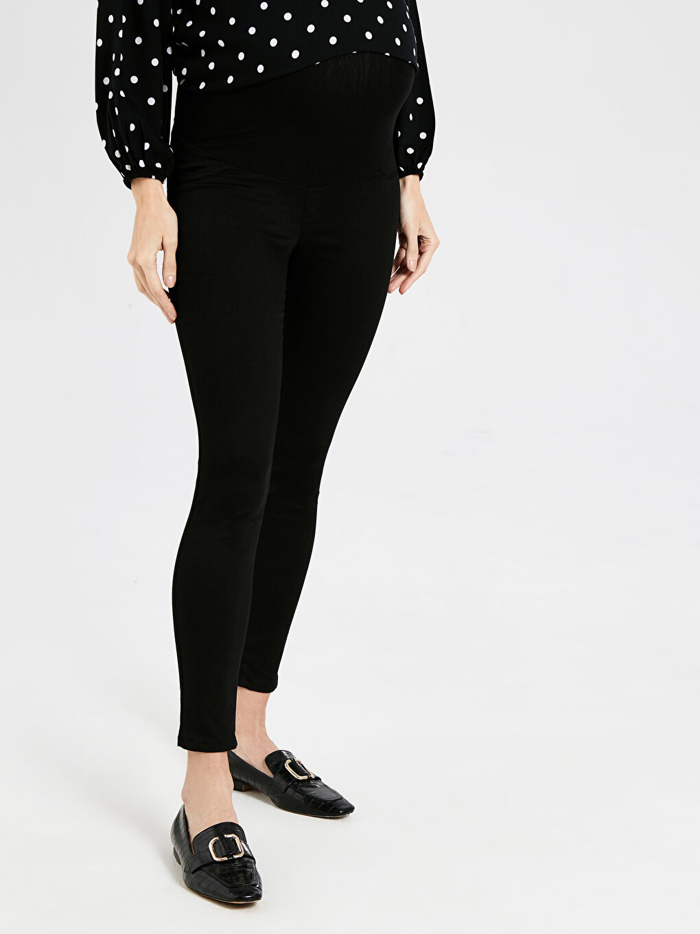Siyah Skinny Hamile Pantolon-1