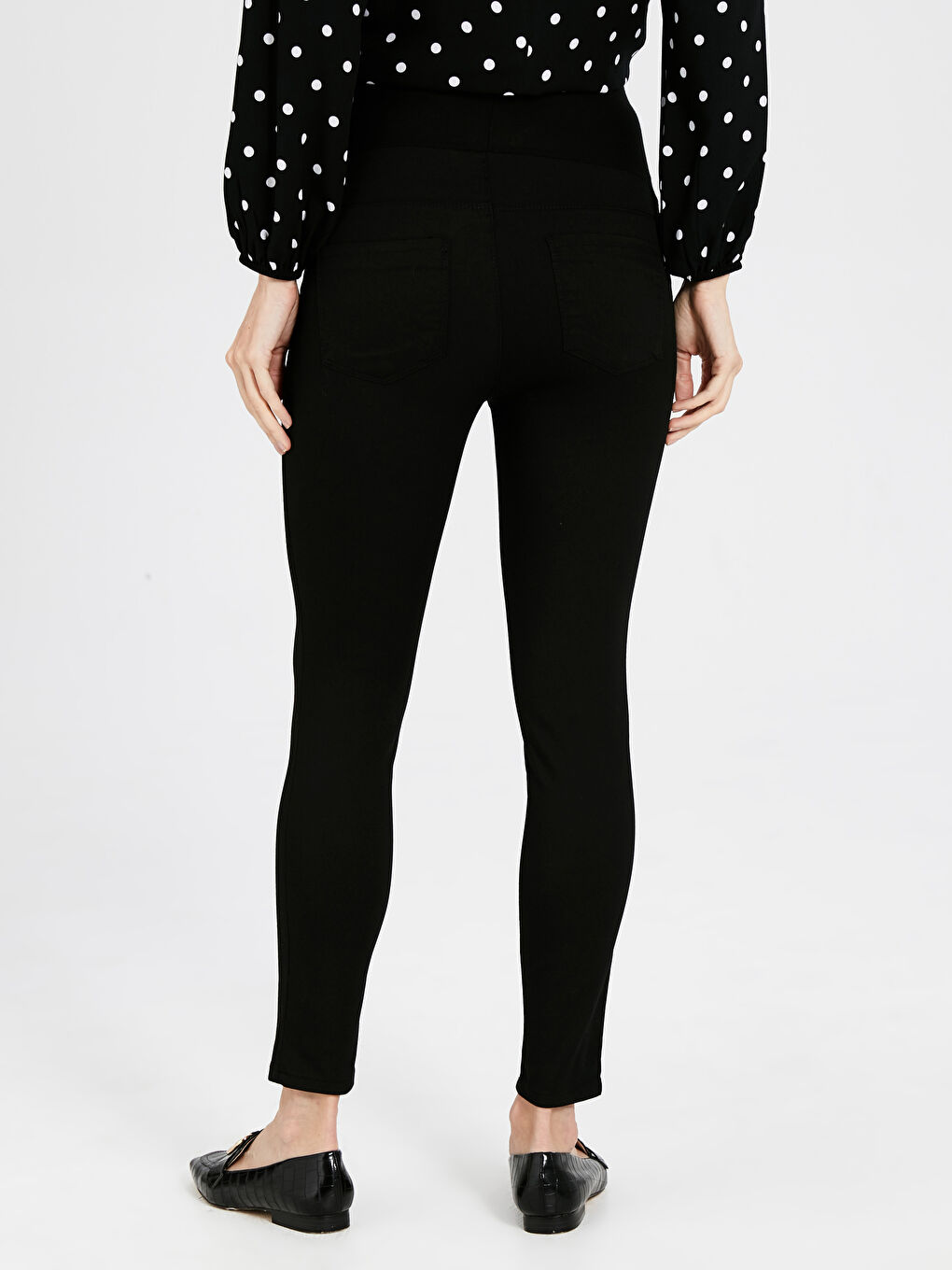 Siyah Skinny Hamile Pantolon-2