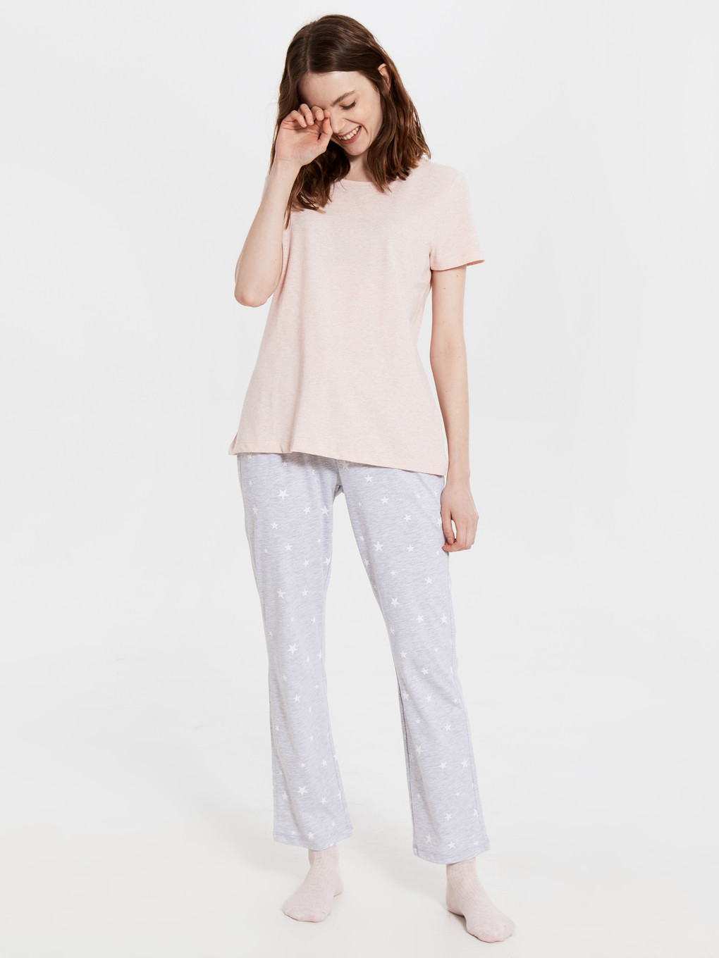 Woman Pink Pyjama Set-1