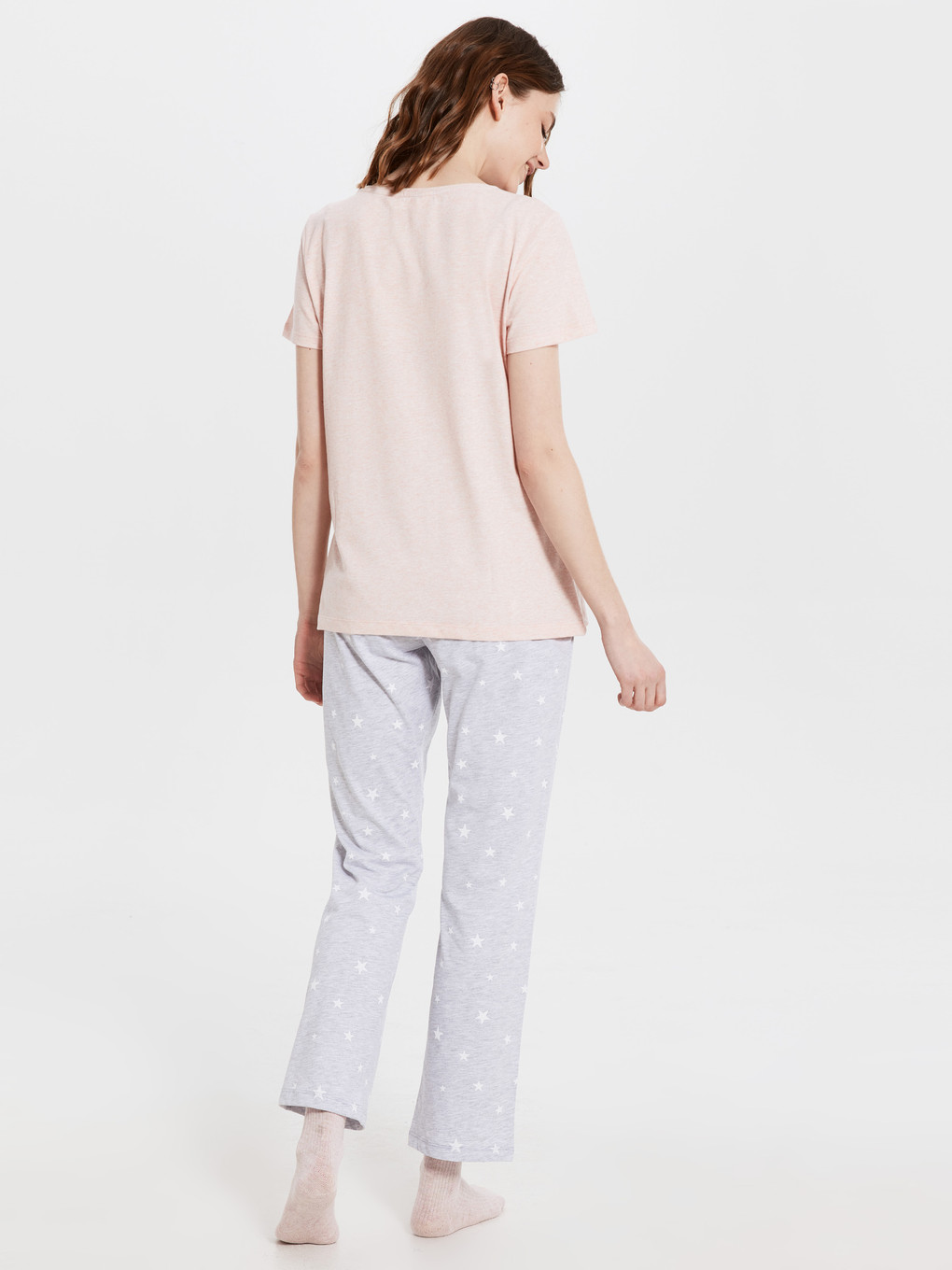 Woman Pink Pyjama Set-2