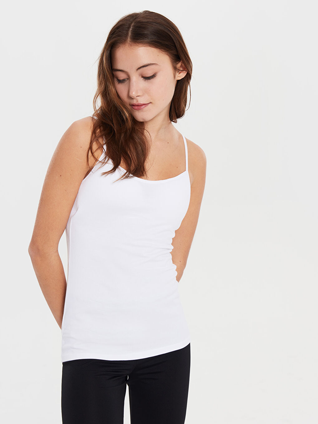 Женская майка из чесаного хлопка-2