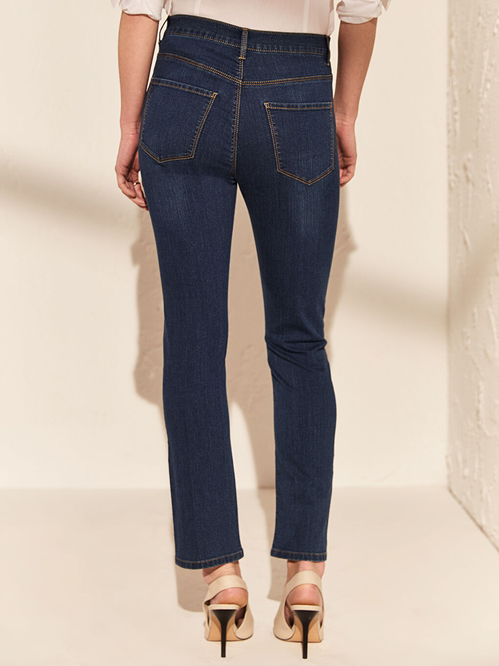 İndigo Skinny Fit Kadın Jean-4