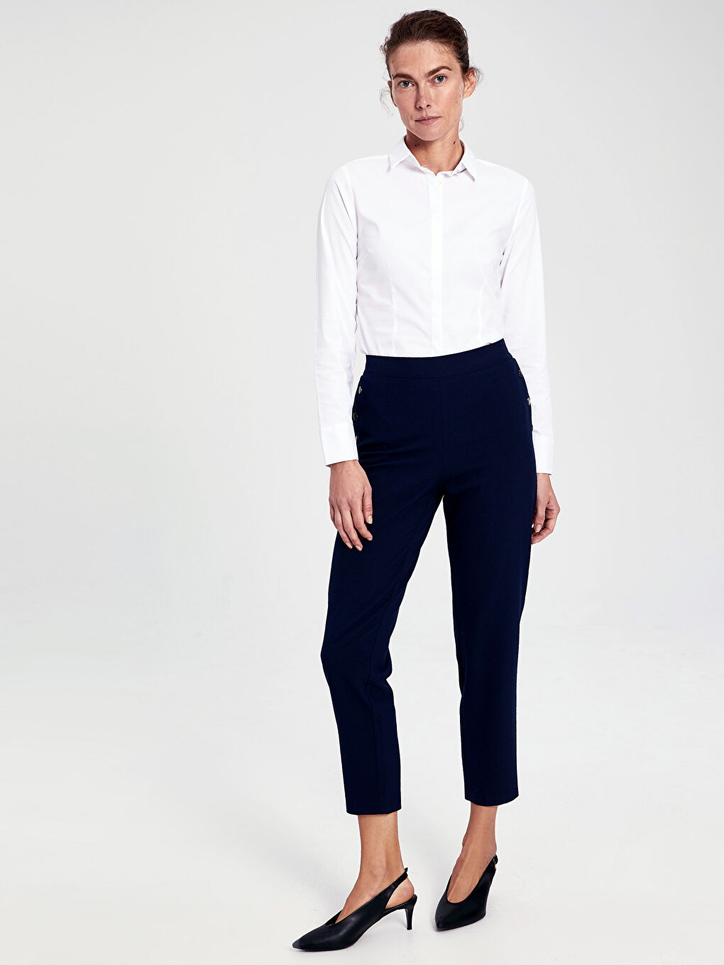 Брюки-морковки Женские с Высокой Посадкой