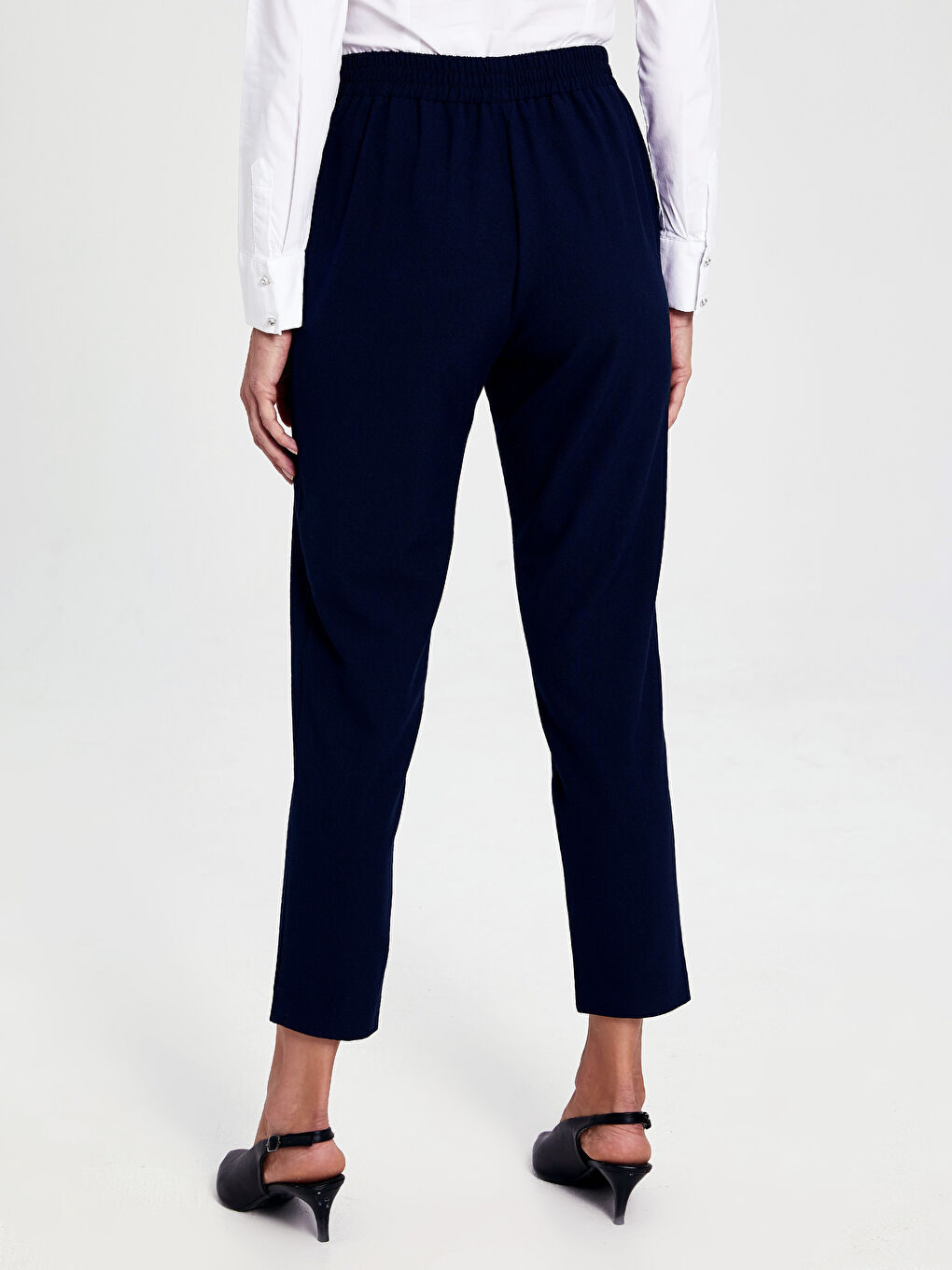 Брюки-морковки Женские с Высокой Посадкой-3