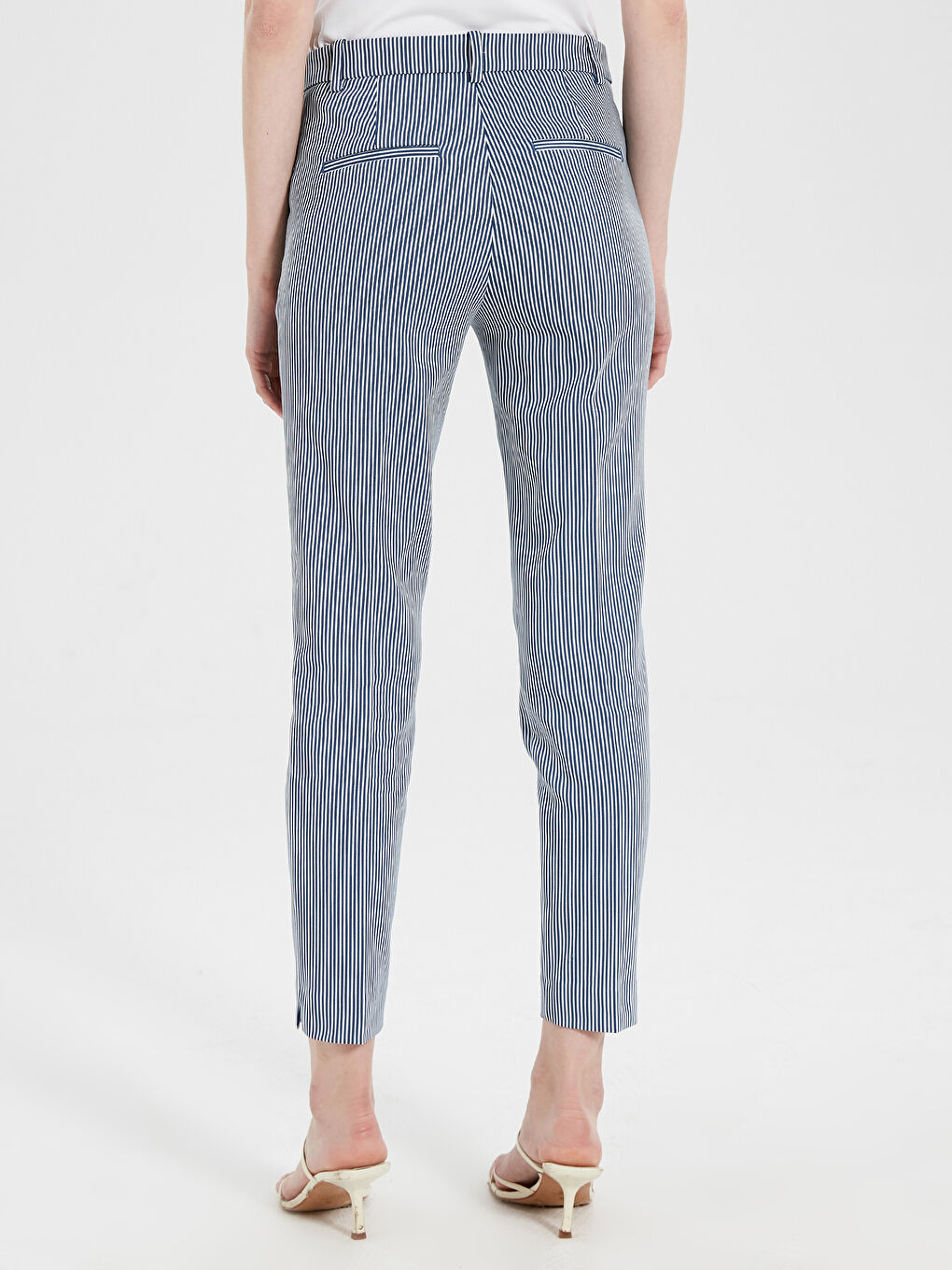LCW Vision Normal Waist Stretchy Women Tight Trousers -0S1764Z8-LGS
