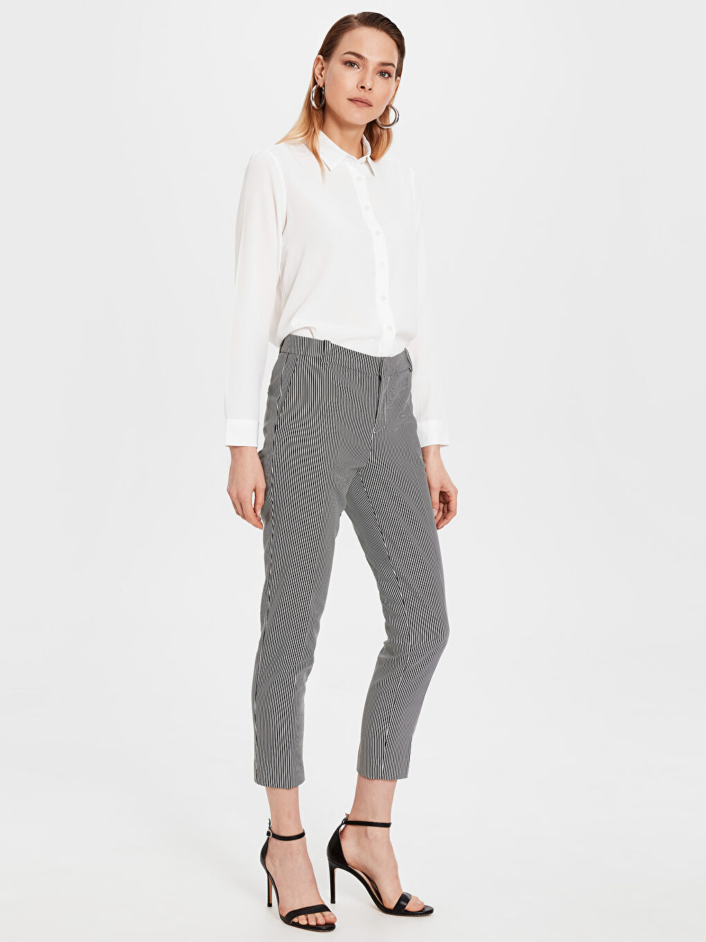 LCW Vision Normal Waist Stretchy Women Tight Trousers -0S1764Z8-LEG