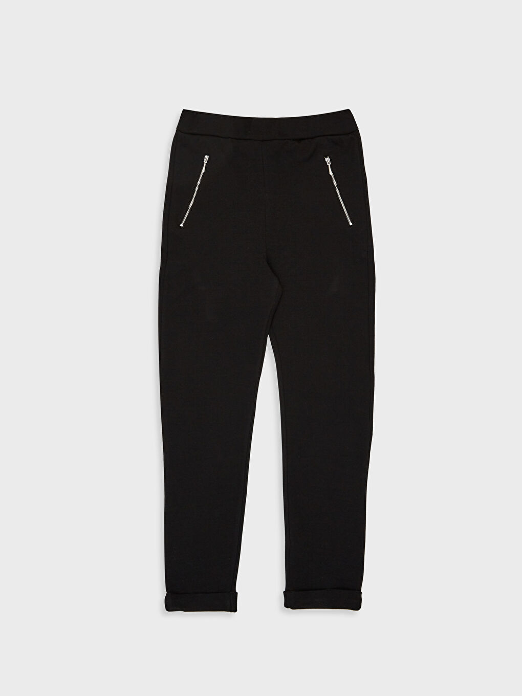 Siyah Standart Fit Kadın Eşofman Altı-1