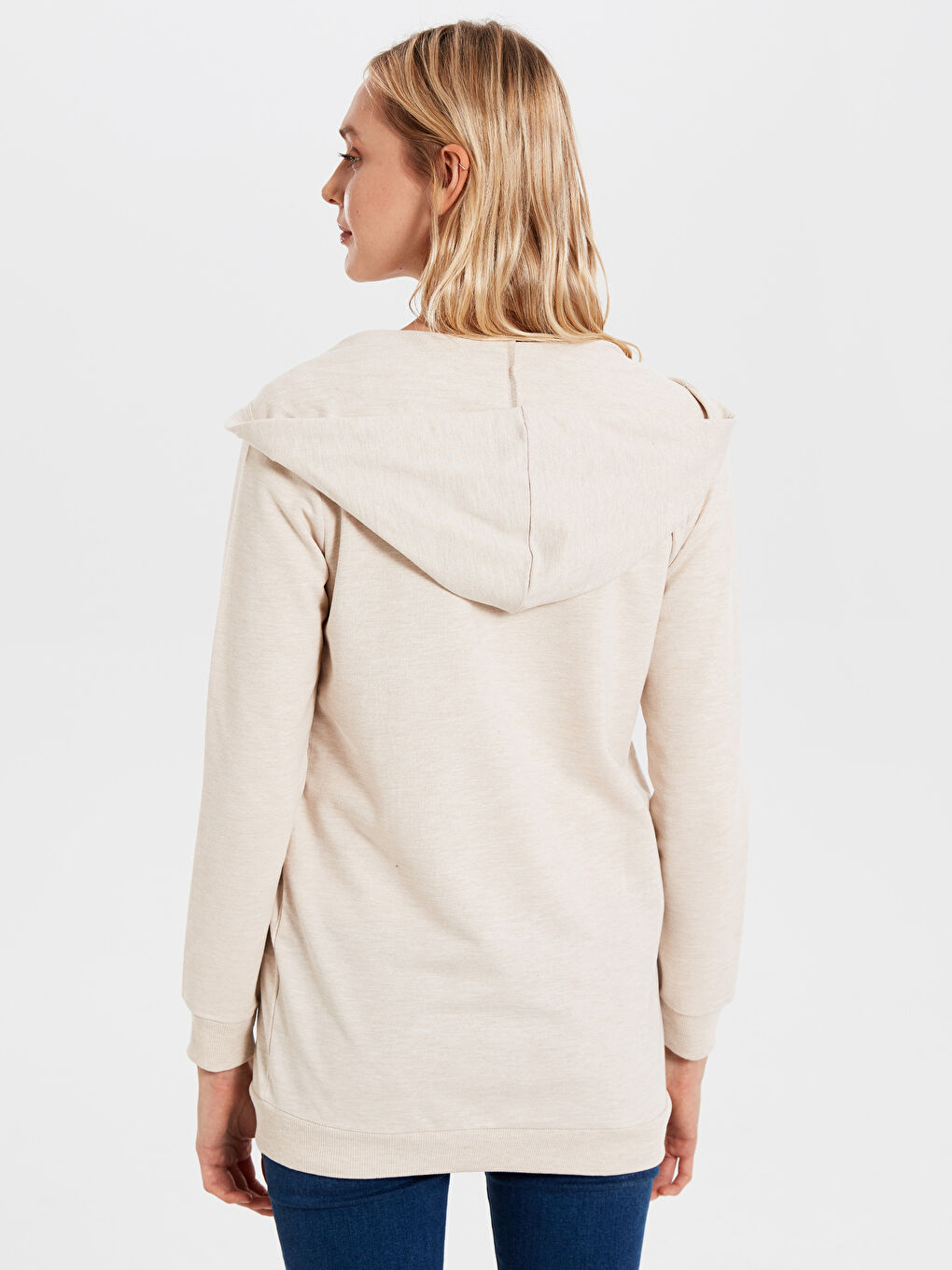 Sweat zippé BEIGE Femme-3
