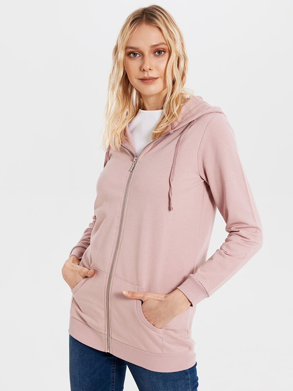 Women's Long Sleeve Hooded Sweatshirts Straight
