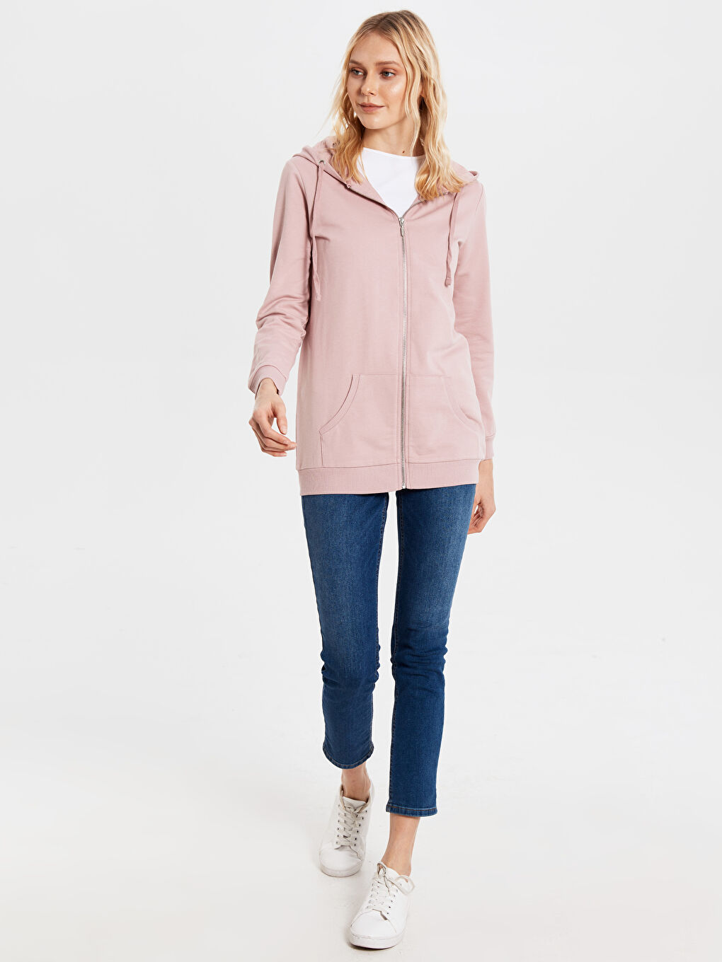 Women's Long Sleeve Hooded Sweatshirts Straight-2