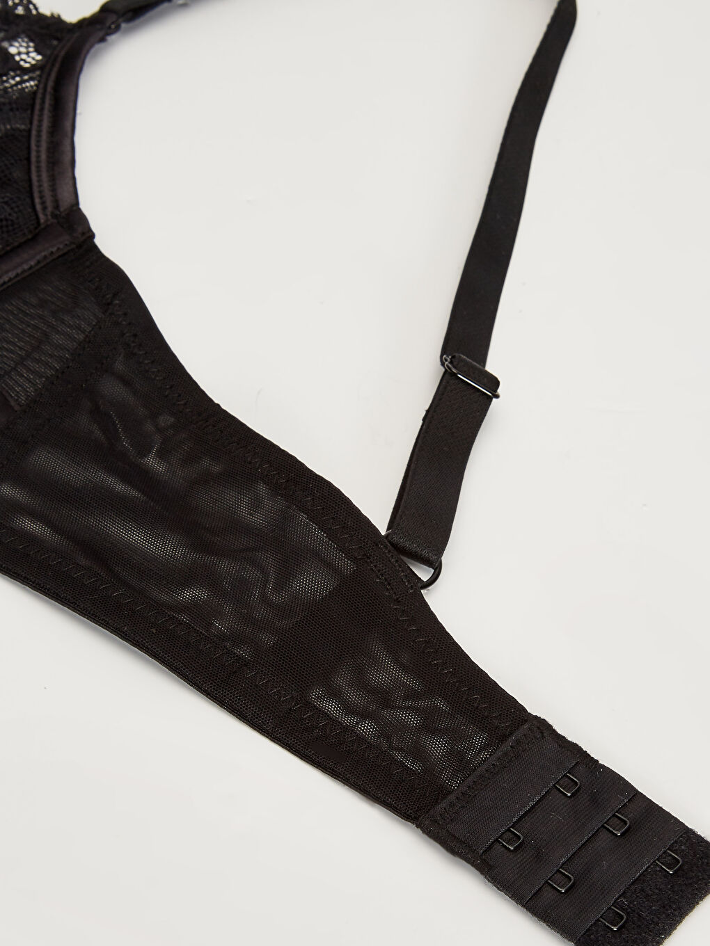 Siyah Balenli Dantel Detaylı Fiyonklu Fantezi Tişört Sütyen-3