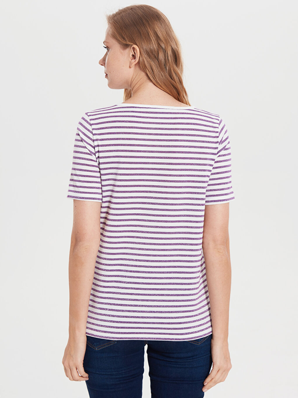 Fleksibilne Prugaste Majice Kratkih Rukava-3