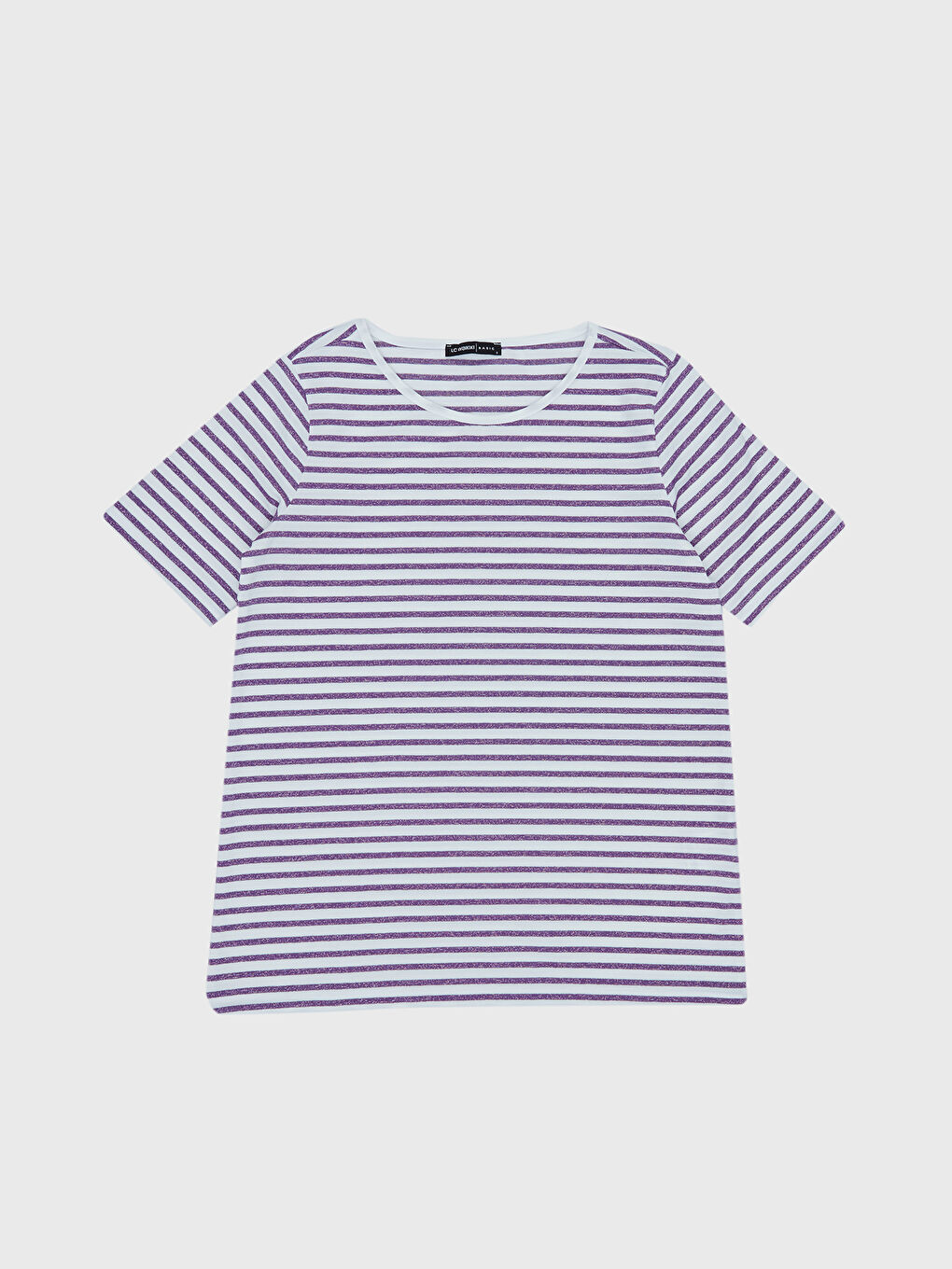 Fleksibilne Prugaste Majice Kratkih Rukava-1