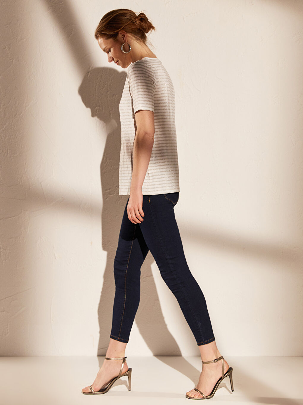 Fleksibilne Prugaste Majice Kratkih Rukava-3