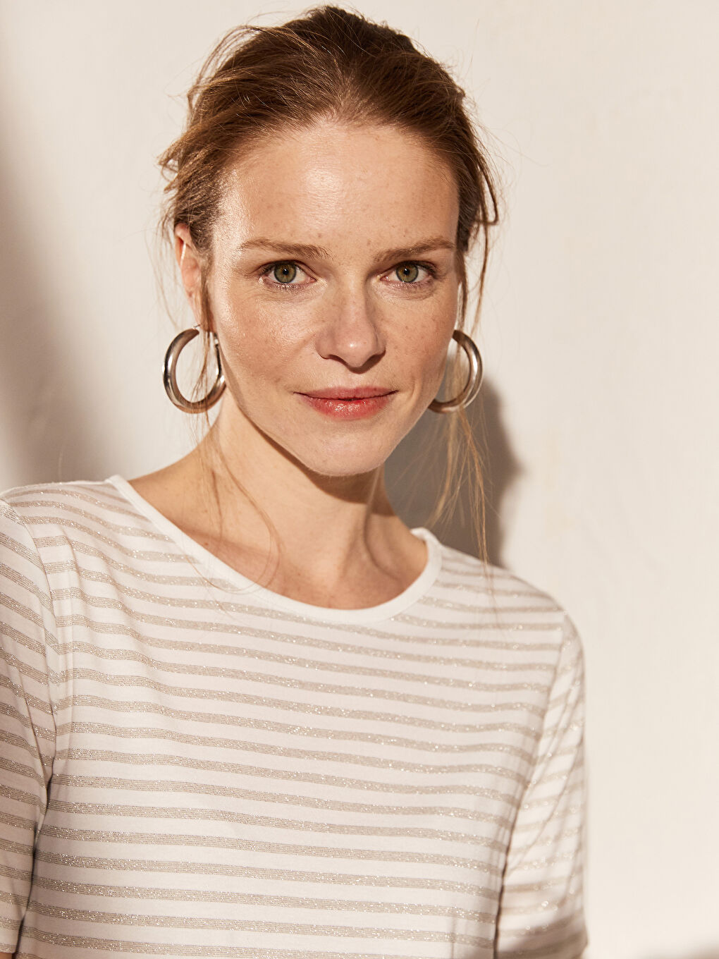 Fleksibilne Prugaste Majice Kratkih Rukava-2