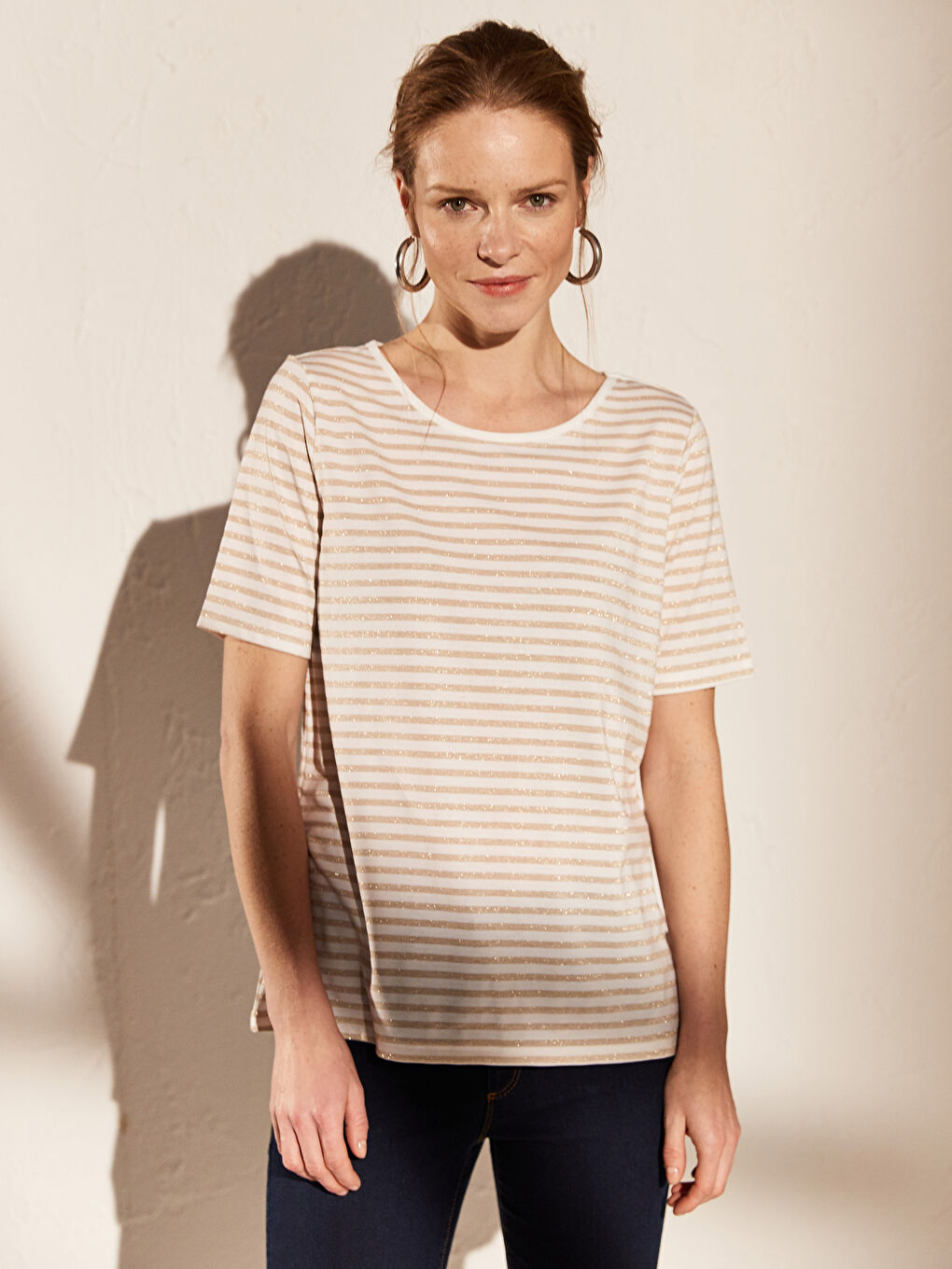 Fleksibilne Prugaste Majice Kratkih Rukava