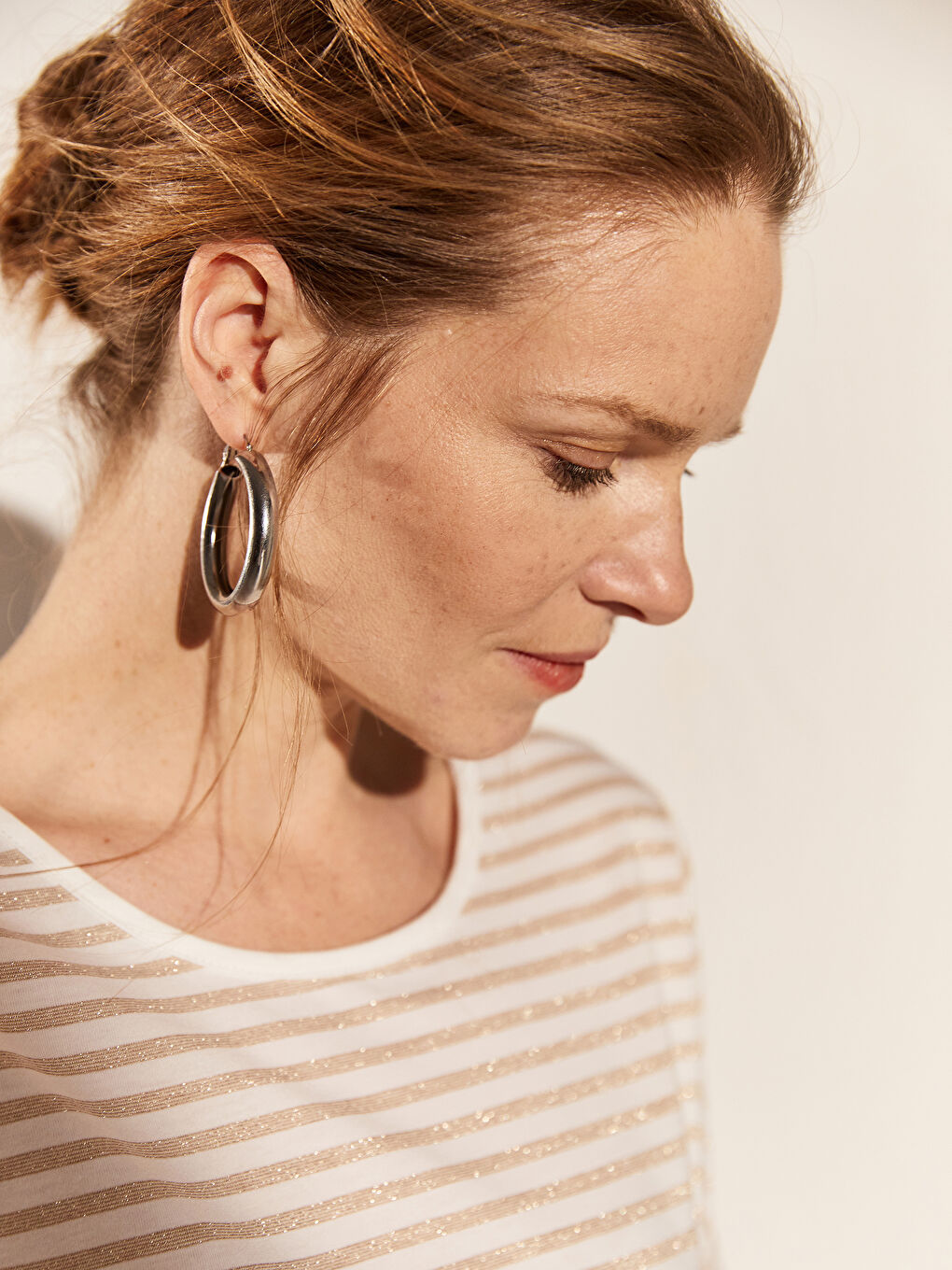 Fleksibilne Prugaste Majice Kratkih Rukava-2