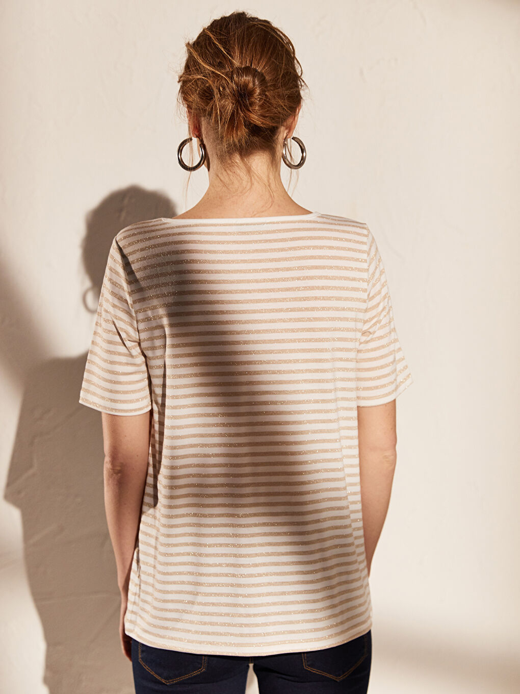 Fleksibilne Prugaste Majice Kratkih Rukava-3