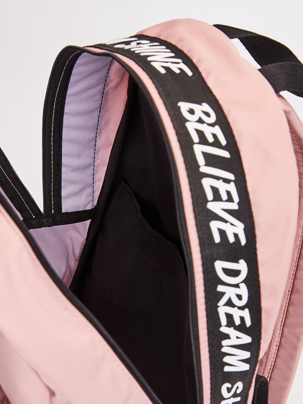 Slogan Printed Backpack-2