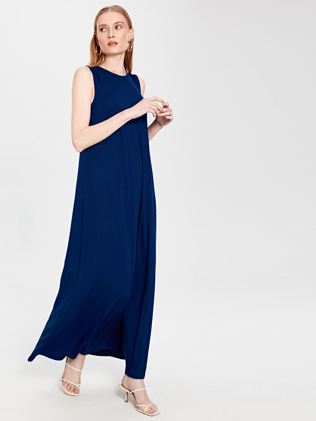 Açık Lacivert Elbise-1