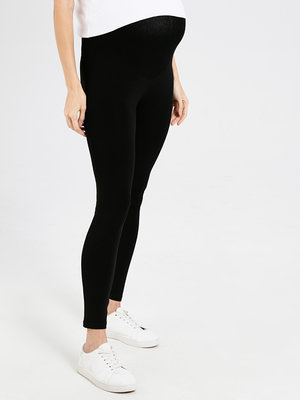 Stretch Long Maternity Leggings-1