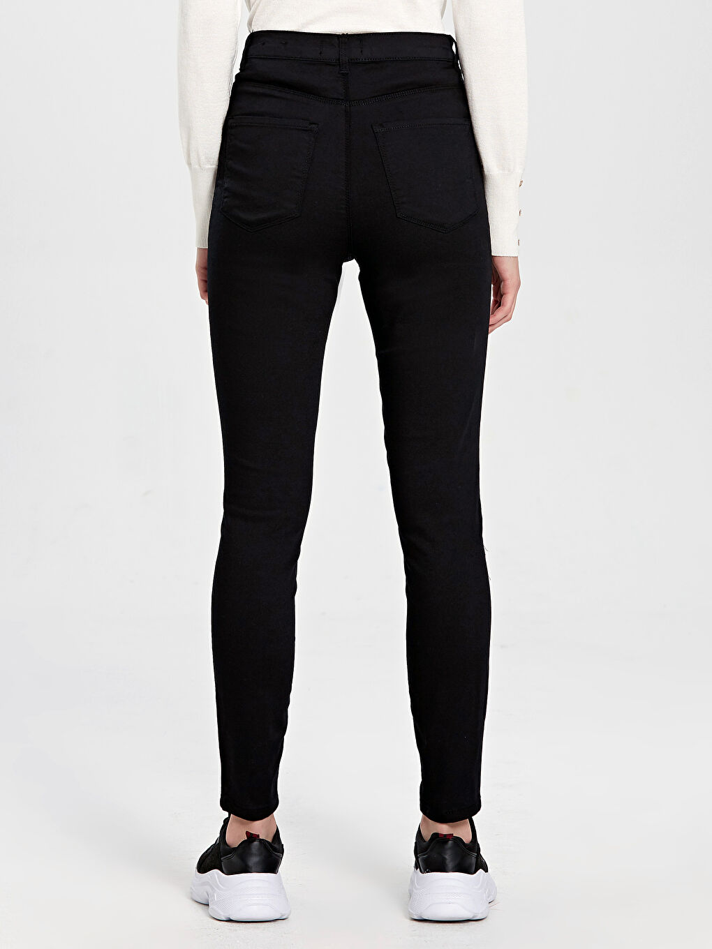 Siyah Jüpiter Süper Skinny Fit Kadın Jean Pantolon-2