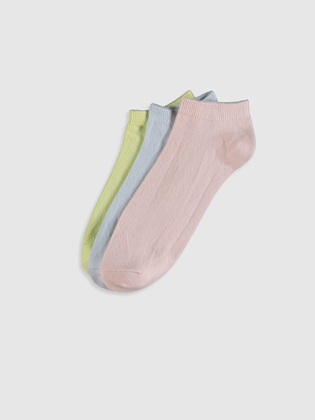 Pembe Kadın Patik Çorap 3'lü