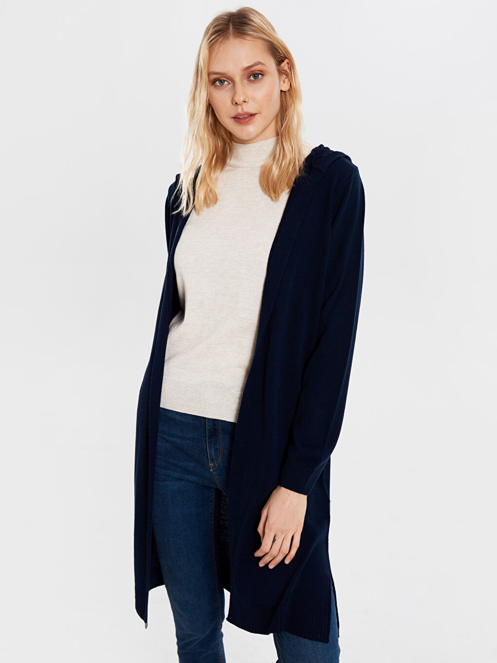 Salas Cardigan Fin à Manches Longues pour Femme