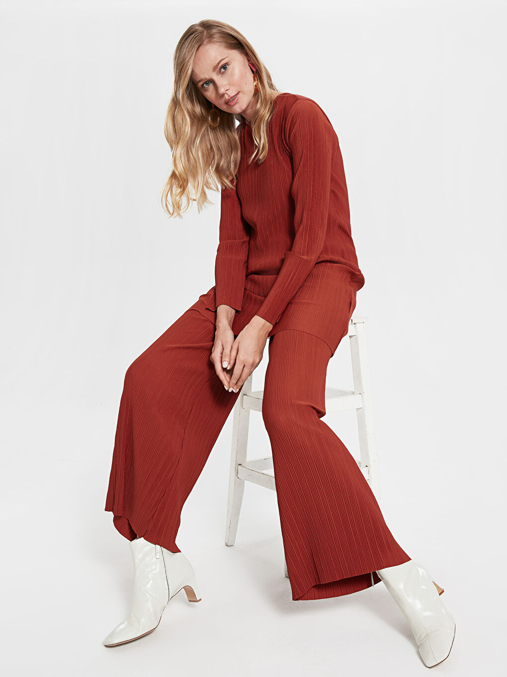 Kahverengi Standart Fit Kadın Pantolon