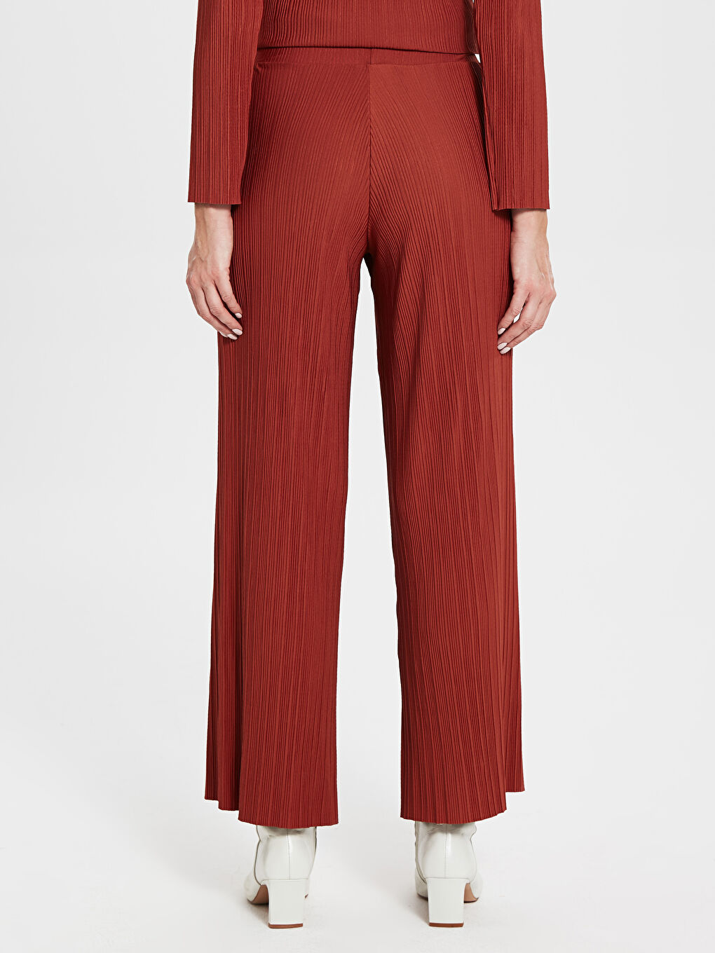 Kahverengi Standart Fit Kadın Pantolon-2