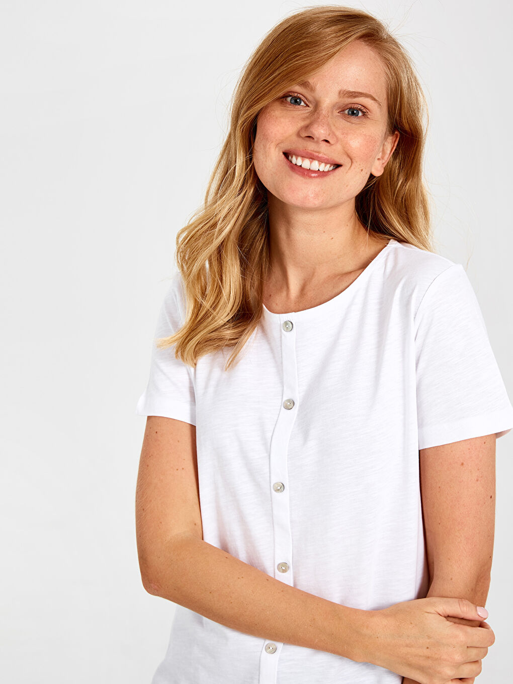 Optik Beyaz Tişört-1