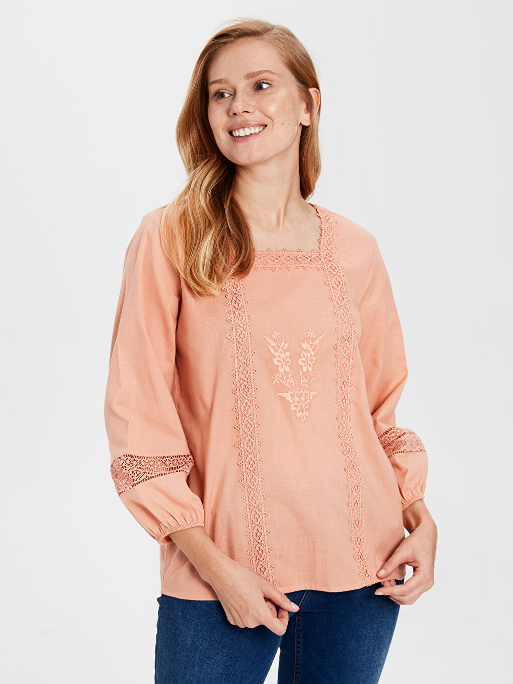 Woman ORANGE Blouse-1