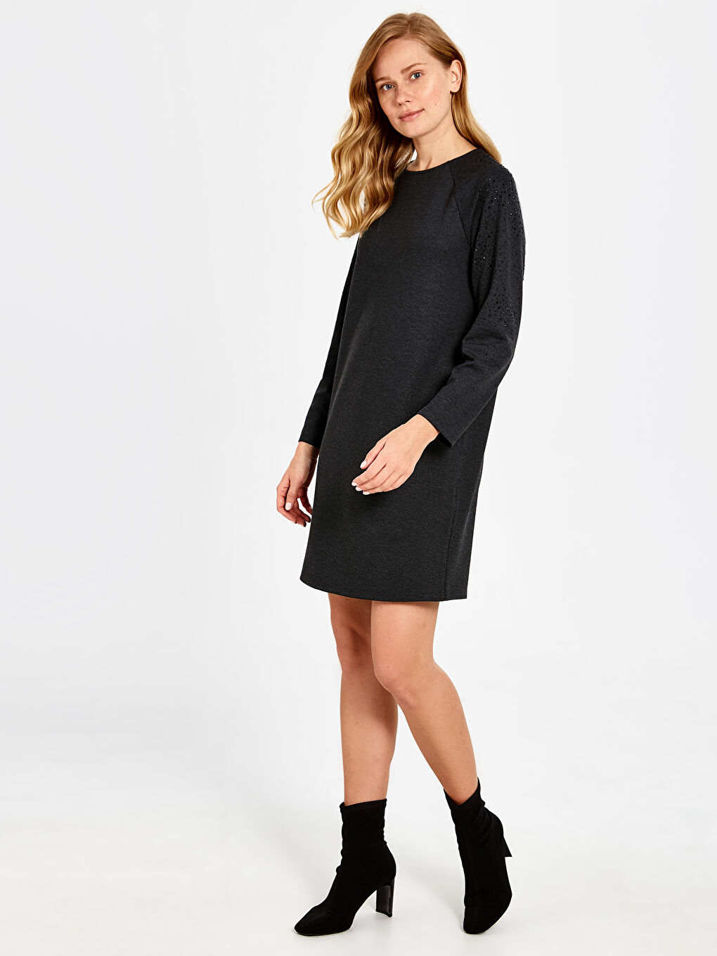 Robe à Manches Longues Coupe Régulière pour Femmes