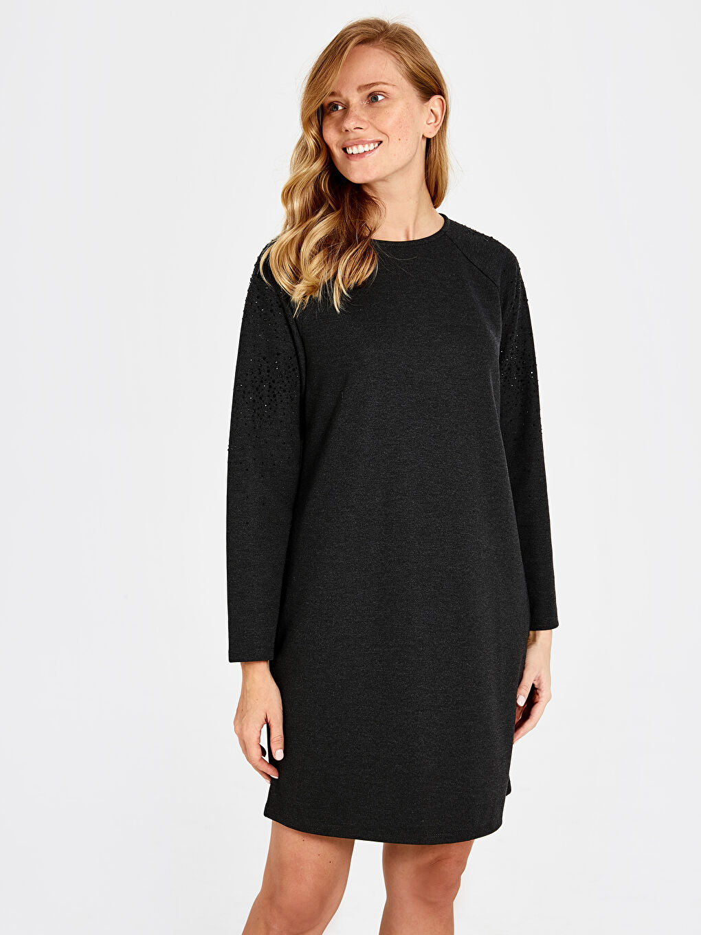 Robe à Manches Longues Coupe Régulière pour Femmes-2