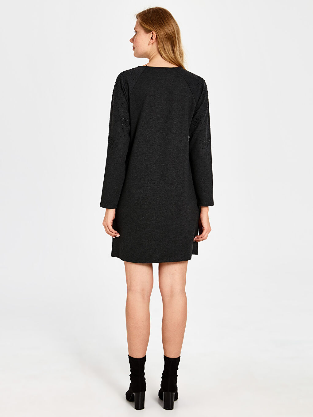 Robe à Manches Longues Coupe Régulière pour Femmes-3