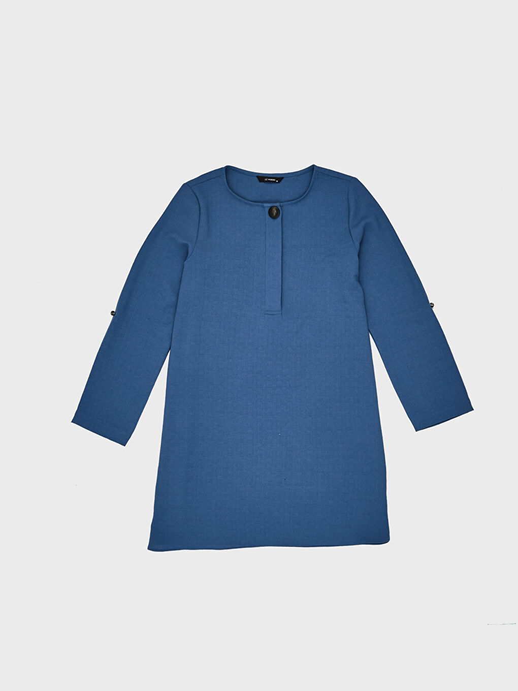 Viscose Women's Long Sleeve Button Detail Tunic-1