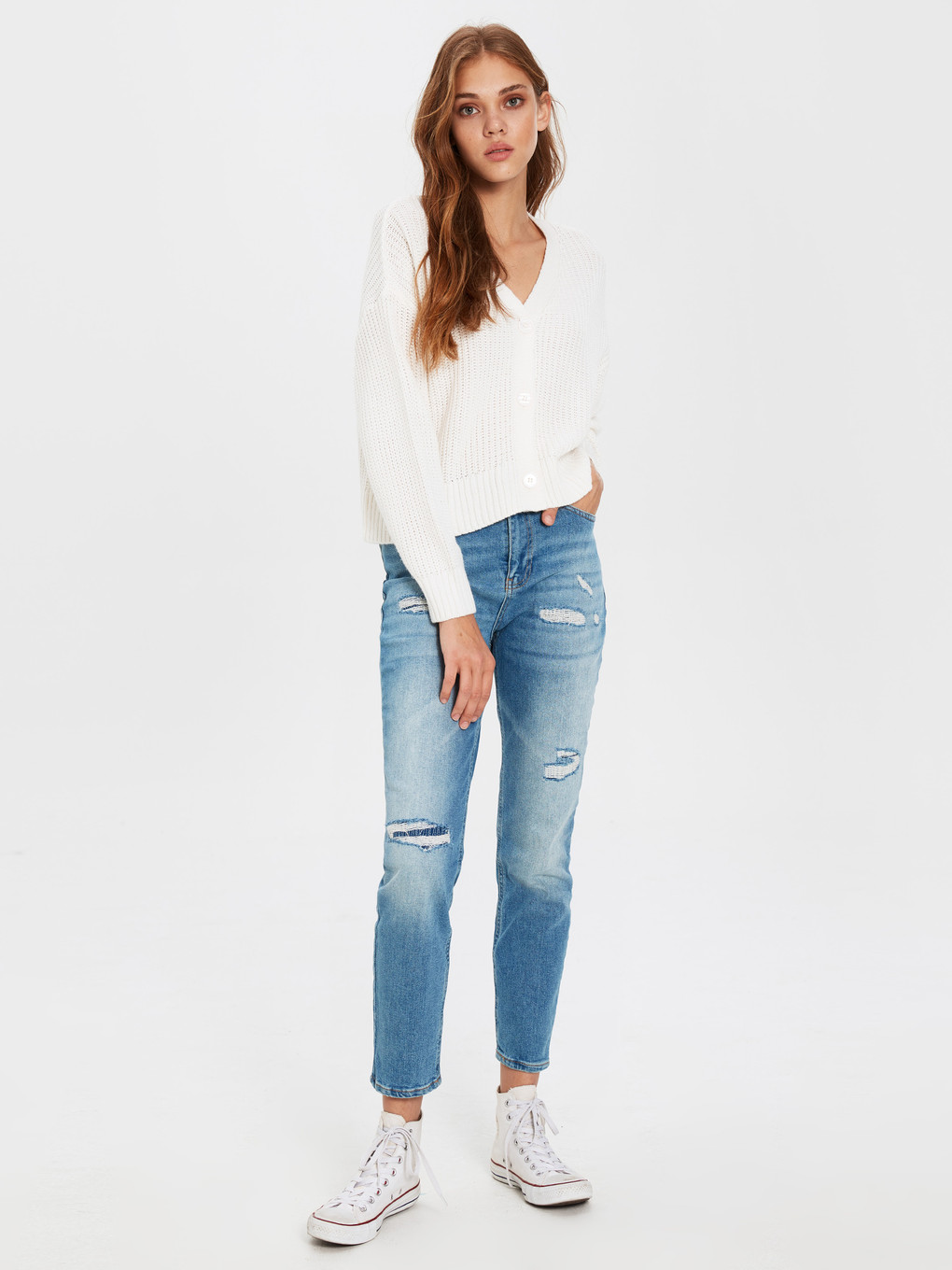 İndigo Slim Fit Kadın Jean Pantolon-1