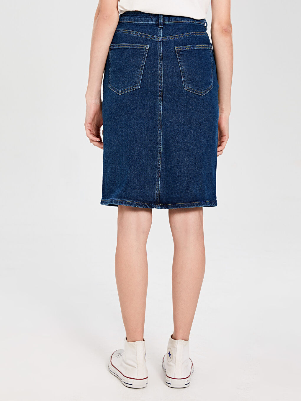 Jupe en Jean Coupe Régulière pour Femmes-3