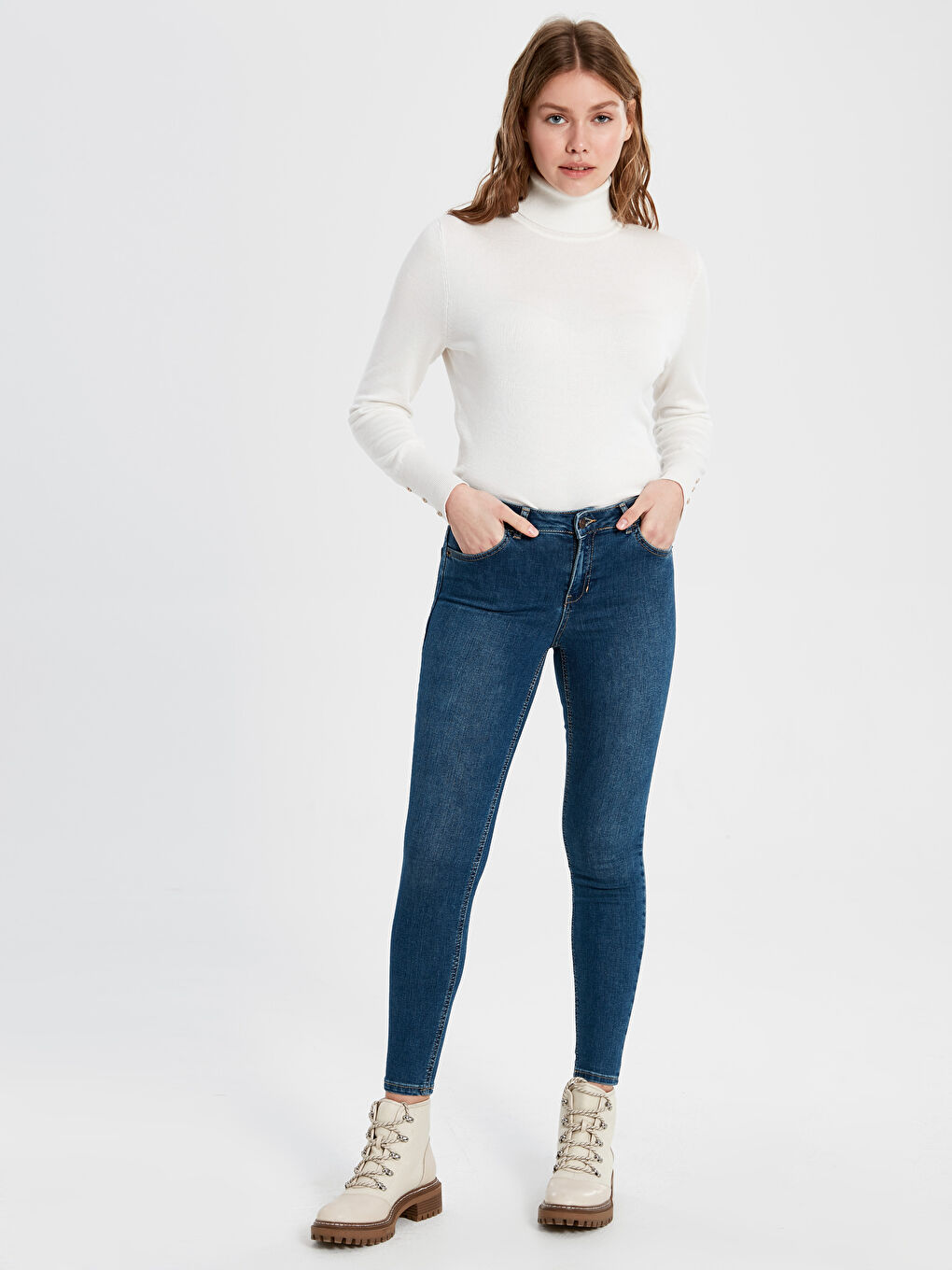 İndigo Mercury Skinny Fit Kadın Jean-1