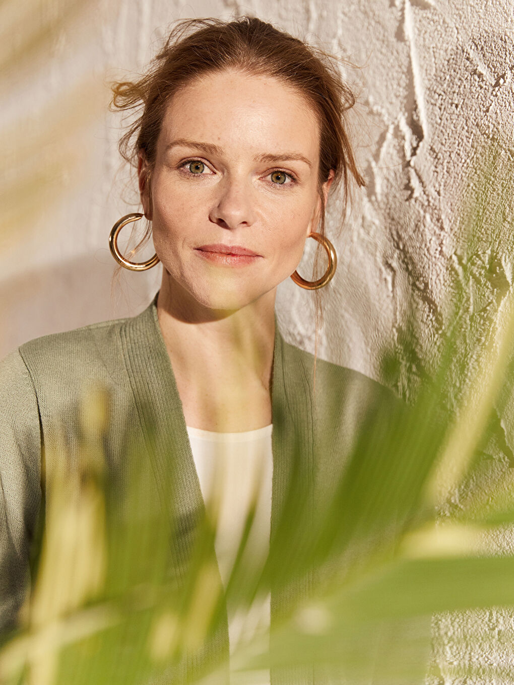 Shawl Collar Plain Long Sleeve Women's Knitwear Cardigan-1