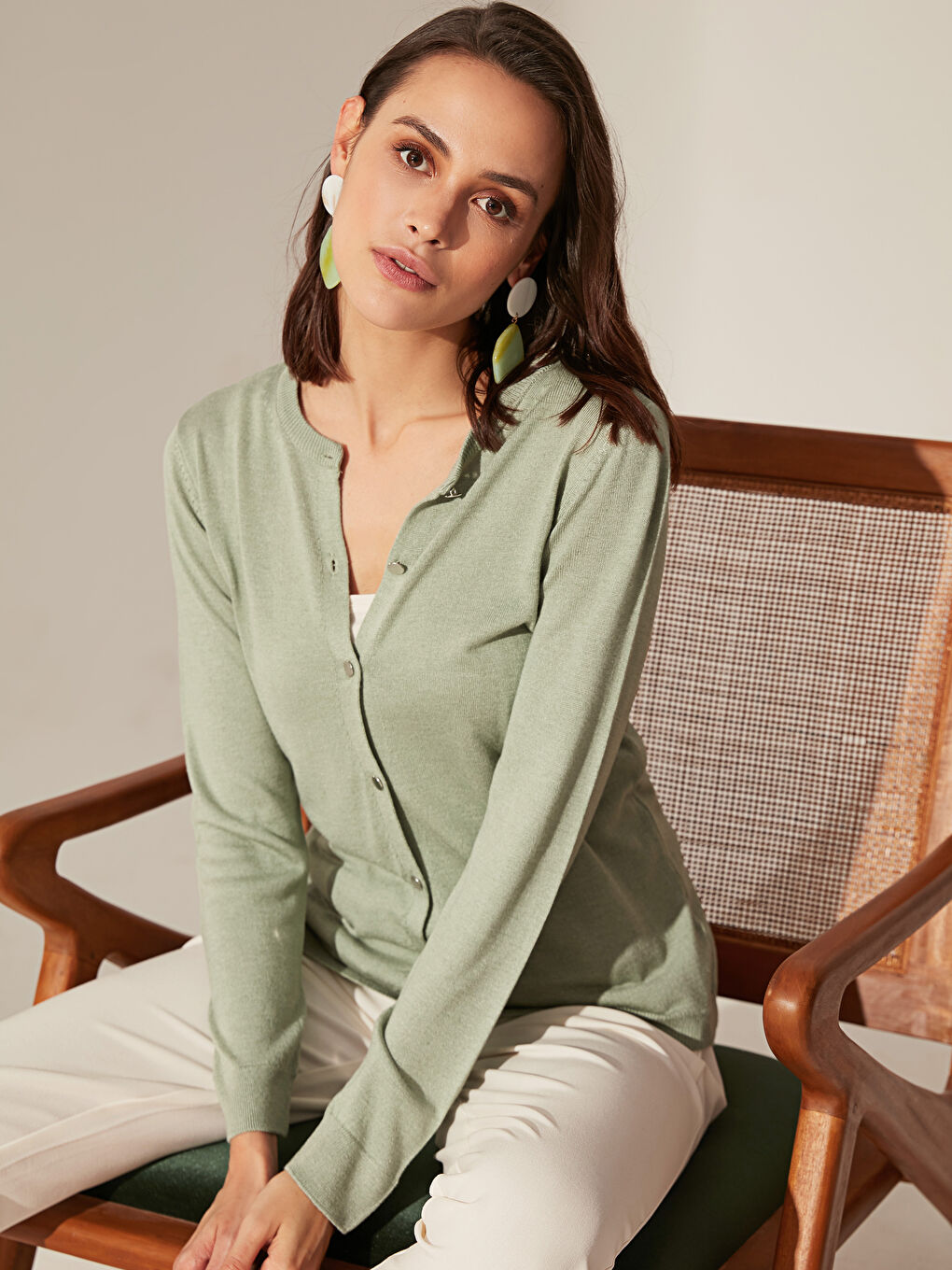 Woman GREEN Cardigan