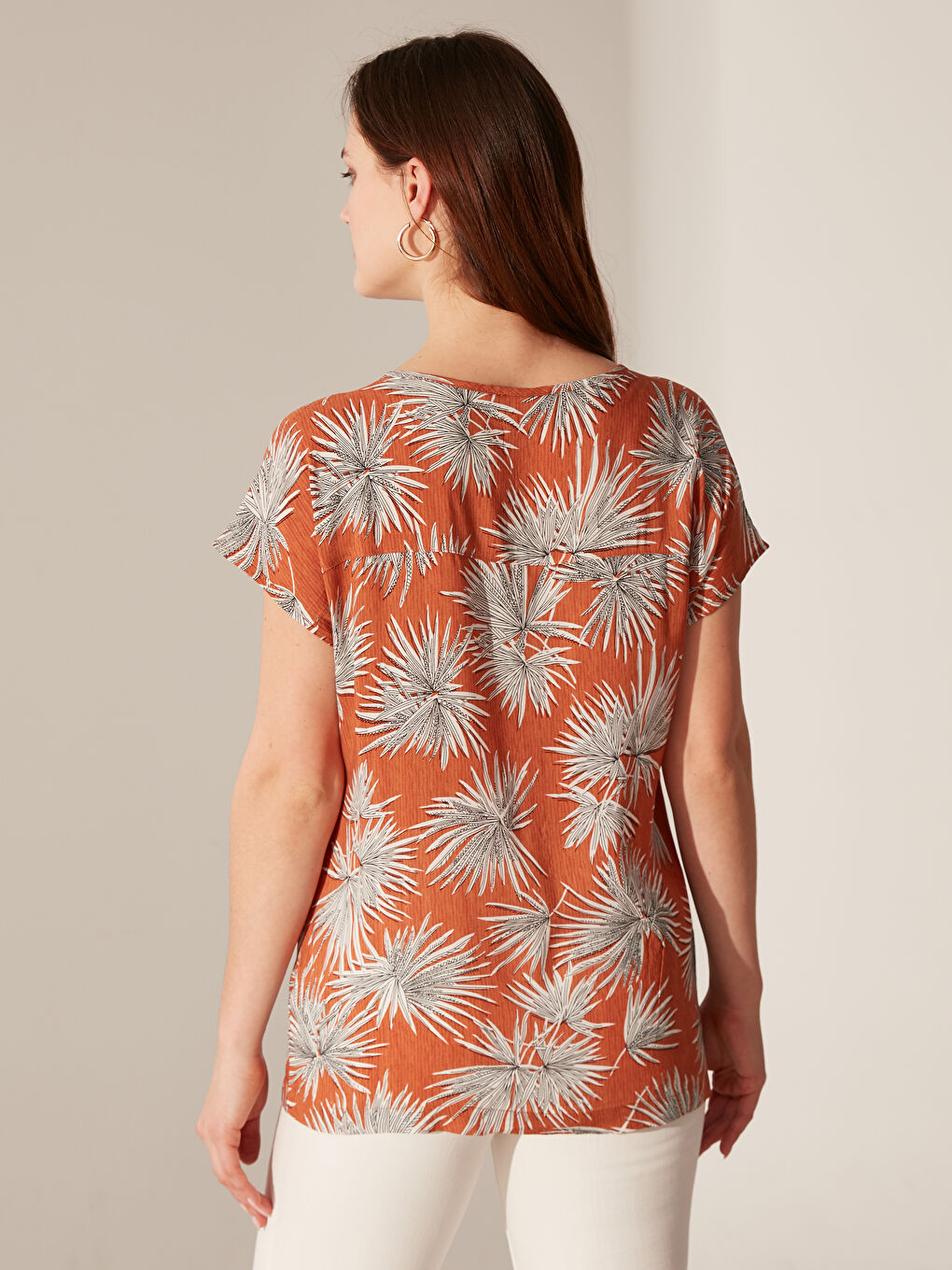 Blouse pour Femmes à Manches Courtes et Coupe Standard-3