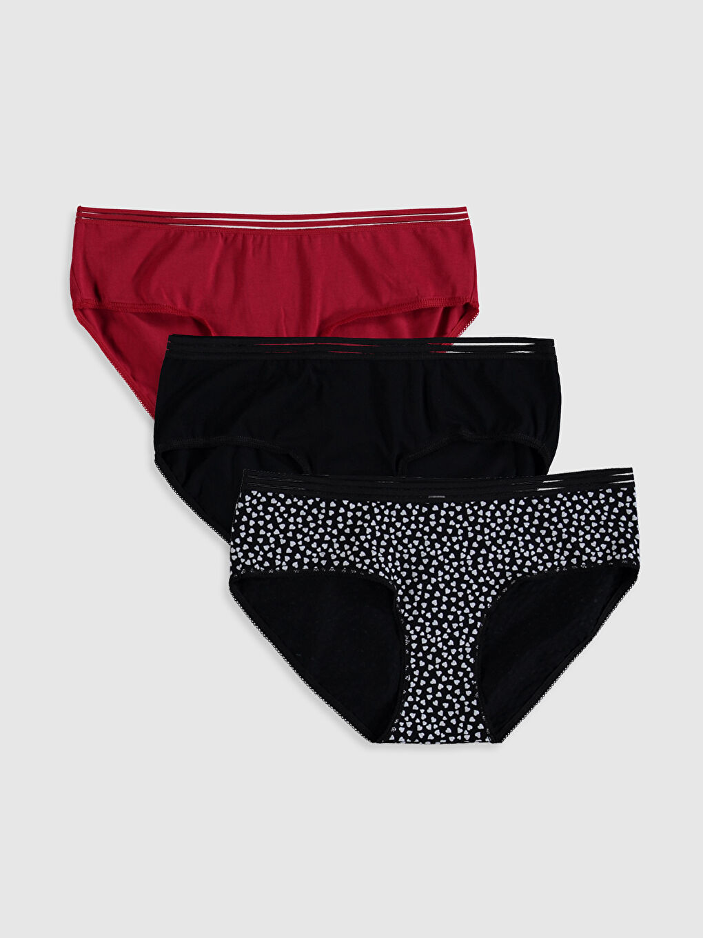 LCW DREAM Standard Fit Hipster Panties 3 Pack -0S7870Z8-E0N