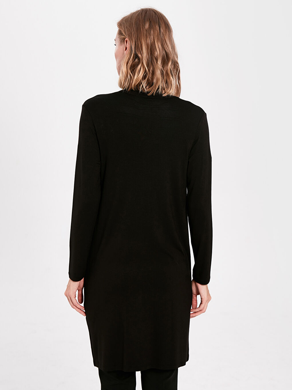 Woman BLACK Zip-Up Sweatshirt-3